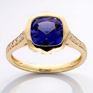14K AAA Tanzanite Gold Ring (CIRARI)