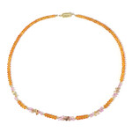 Collana in argento con Granato Mandarino (Adela Silber)