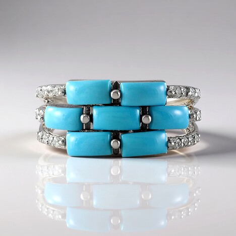 Bague en argent et Turquoise Sleeping Beauty (Faszination Türkis)