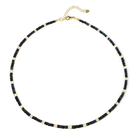 Opal-Silberhalskette