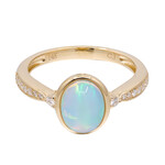 Gouden ring met een AAA Welo-opaal (CIRARI)