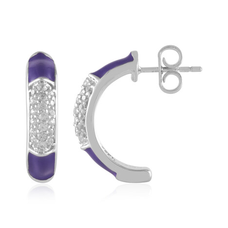 Boucles d'oreilles en argent et Zircon