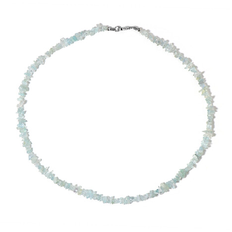 Collar en plata con Aguamarina de Brasil