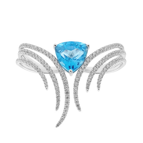 Anello in argento con Topazio Marambaia (de Melo Essence)