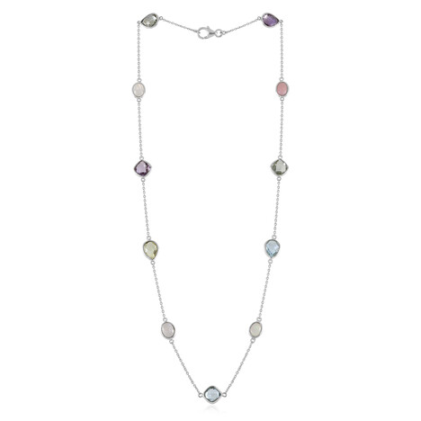 Collana in argento con Quarzo Limone
