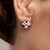 Pendientes en plata con Cuarzo rosa (SAELOCANA)