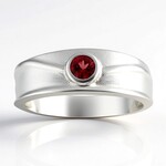 Anello in argento con Tormalina Rosa Brasiliana (Pallanova)
