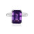 Sibirischer Amethyst-Silberring