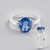 Anello in argento con Fluorite Cangiante