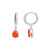 Carnelian Silver Earrings