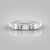 Anello in argento con Zaffiro Bianco