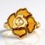 Anello in argento con Ambra Baltica Cognac (dagen)