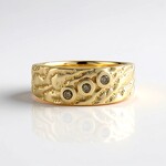 Anello in oro con Diamante Champagne I3 (de Melo Gold)