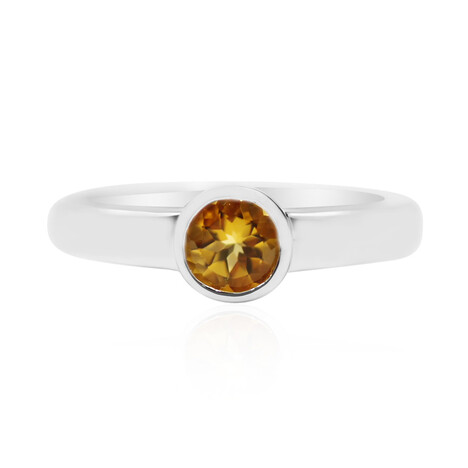 Anello in argento con Scapolite Cognac