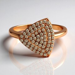 Anello in oro con Diamante Rose de France SI1 di Argyle (Annette)