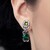 Boucles d'oreilles en argent et Malachite (Desert Chic)