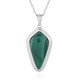 Collana in argento con Malachite