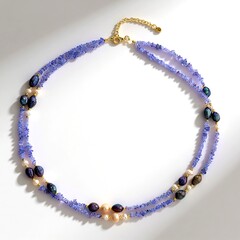 Collana in argento con Tanzanite