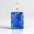 Ciondolo in argento con Malachite Azzurrite (Bali Barong)