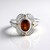 Anello in argento con Citrino Madeira (Granulieren)