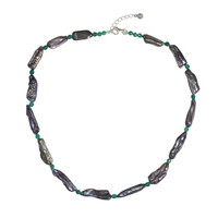 Collier en argent et Perle de Keshi mystique (TPC)