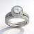Anello in argento con Topazio Bianco