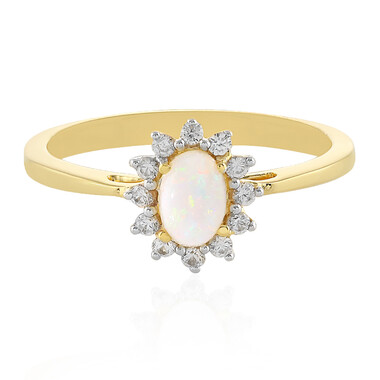 Anello in argento con Opale Australiano