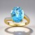 Anello in oro con Topazio Marambaia