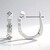 Orecchini in argento con Diamante I1 (G) (Annette)