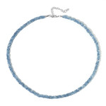 Brazilian Aquamarine Silver Necklace