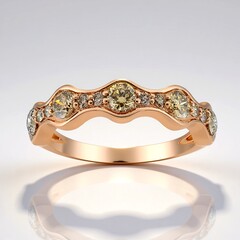 Anello in oro con Diamante Rose de France SI1 di Argyle
