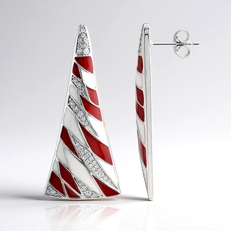 Orecchini in argento con Zircone (SAELOCANA)