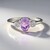 Anello in argento con Ametista Rose de France