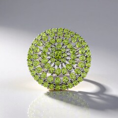 Anello in argento con Peridoto