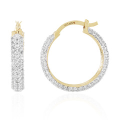 Pendientes en plata con Topacio blanco