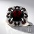Anello in argento con Granato d’India