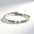 Bracciale in acciaio con Ematite Argentata (Riya)