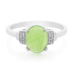 Zilveren ring met een keizerlijk chrysopraas