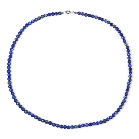 Lapislazuli-Silberhalskette