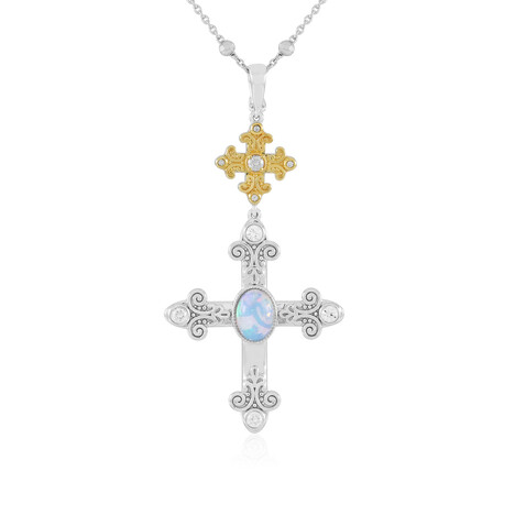 Collier en argent et Opale Welo (Dallas Prince Designs)