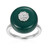 Grüner Achat-Silberring