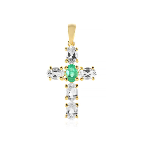 Edelstein-Silberanhänger