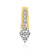 18K IF (D) Diamond Gold Pendant (Annette)