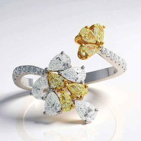 Anello in oro con Diamante Giallo SI2 (CIRARI)