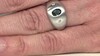 Zilveren ring met een Petrolkleurige saffier