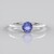 Anello in platino con Tanzanite