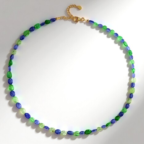 Collana in argento con Tanzanite