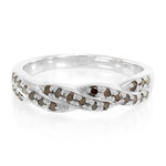 Zilveren ring met Fancy diamanten