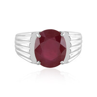 Anello in argento con Rubino del Madagascar