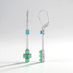 Orecchini in argento con Turchese Sleeping Beauty (KM by Juwelo)